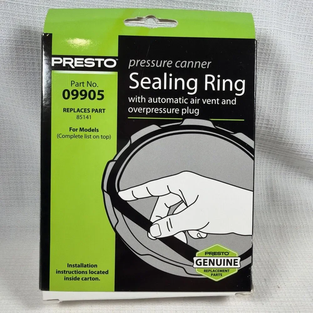 Presto 09905 Pressure Canner Sealing Ring Gasket Overpressure Plug OEM Part NEW